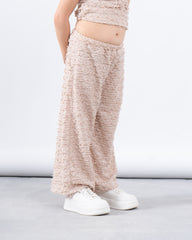 Textured Wide Leg Pants