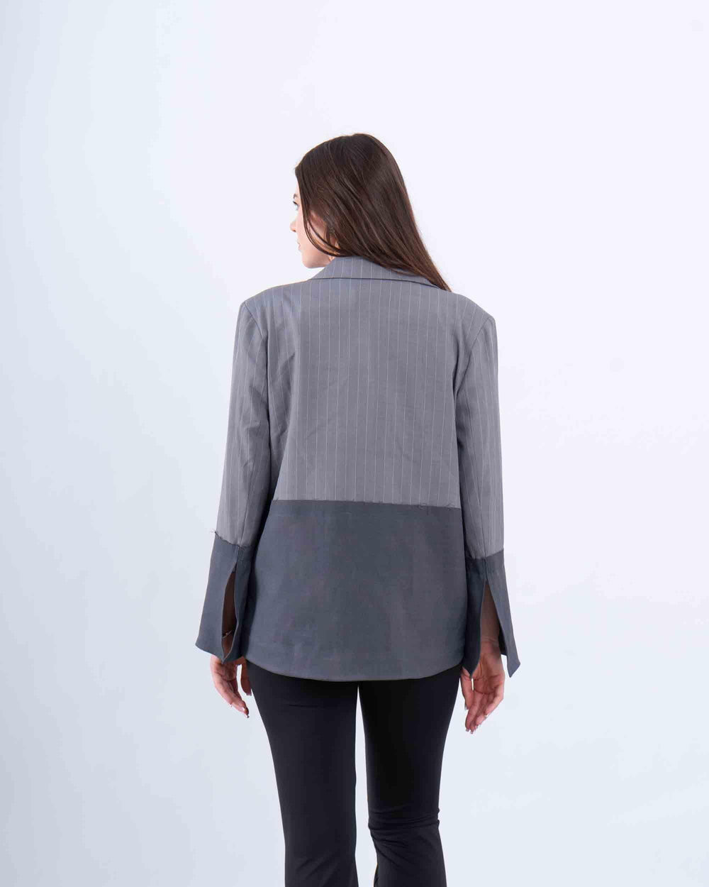 Contrast Pinstripe Blazer - Venti