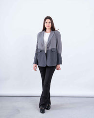 Contrast Pinstripe Blazer - Venti