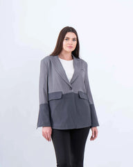 Contrast Pinstripe Blazer - Venti