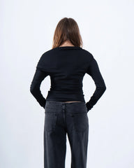 Fitted Draped Top - Venti