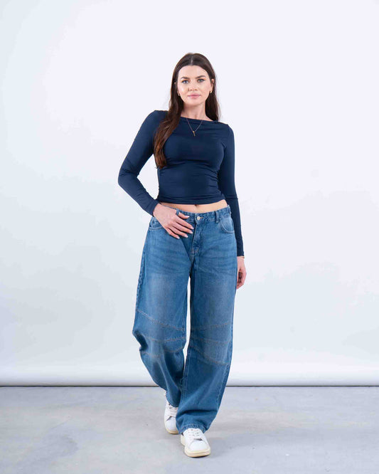 Off-Shoulder Draped Top