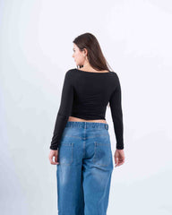 Off-Shoulder Draped Top