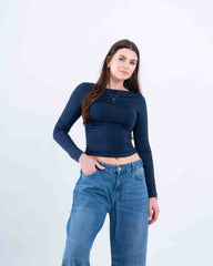Off-Shoulder Draped Top