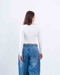 Off-Shoulder Draped Top