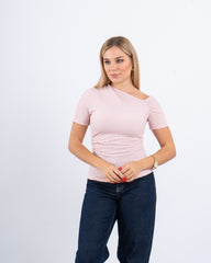 Crushed Texture Fitted Top