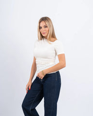 Crushed Texture Fitted Top - Venti