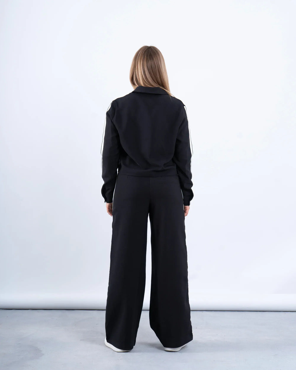 Zip-Up Shirt With Stripe Detail - Venti