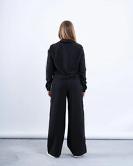 Zip-Up Shirt With Stripe Detail - Venti