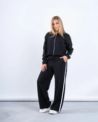 Zip-Up Shirt With Stripe Detail - Venti