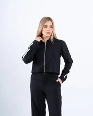 Zip-Up Shirt With Stripe Detail - Venti