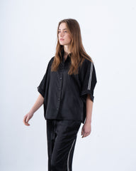 Satin Relaxed-Fit Shirt