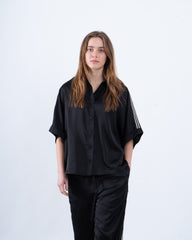Satin Relaxed-Fit Shirt