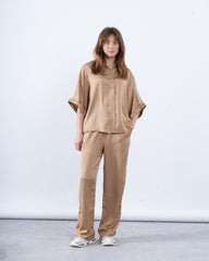 Satin Relaxed-Fit Shirt