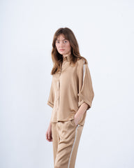 Satin Relaxed-Fit Shirt