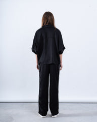 Satin Relaxed-Fit Shirt