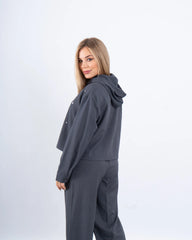 Stone Embellished Hooded Shirt - Venti