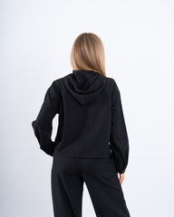 Stone Embellished Hooded Shirt