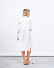Long Line Linen Oversized Shirt
