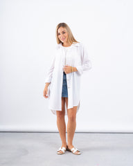 Long Line Linen Oversized Shirt