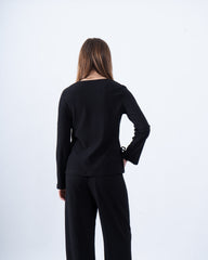 Crinkled Side-Tie Top