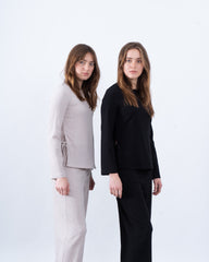 Crinkled Side-Tie Top