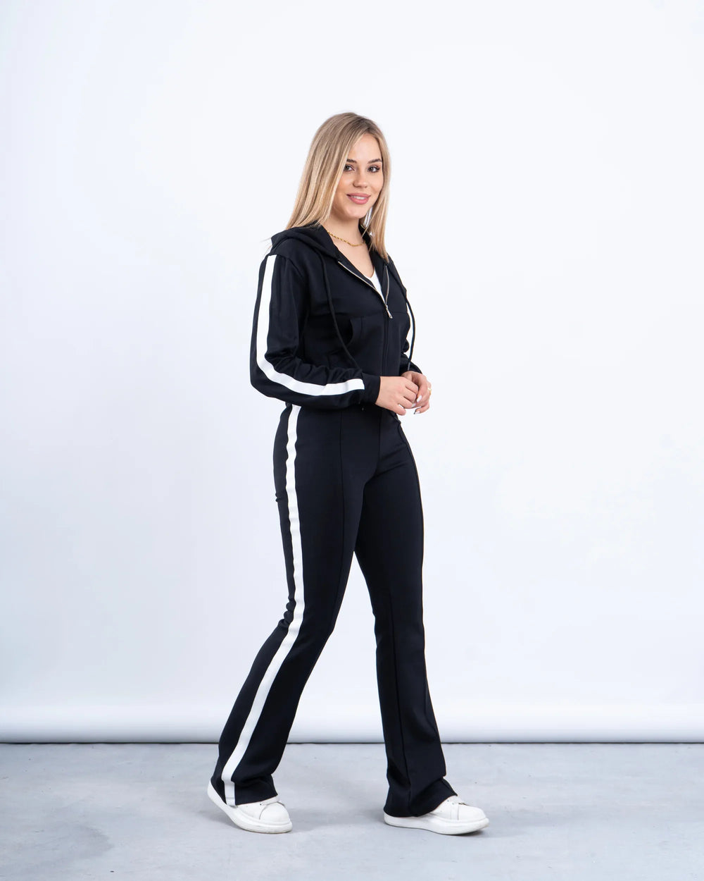 Stripe Zip-Up Hoodie - Venti