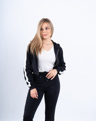 Stripe Zip-Up Hoodie