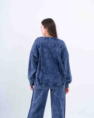 Acid Wash Oversized Sweatshirt