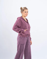 Acid-Wash Zip-Up Hoodie - Venti