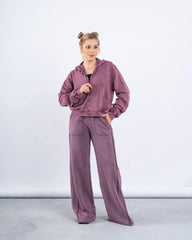 Acid-Wash Zip-Up Hoodie - Venti