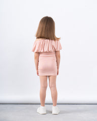 Off-Shoulder Ribbed Dress