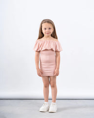 Off-Shoulder Ribbed Dress - Venti