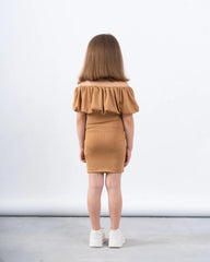 Off-Shoulder Ribbed Dress - Venti