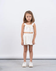 Sparkling Puffball Mini Skirt With Rhinestones - Venti