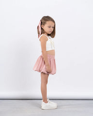 Sparkling Puffball Mini Skirt With Rhinestones - Venti