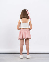 Sparkling Puffball Mini Skirt With Rhinestones - Venti