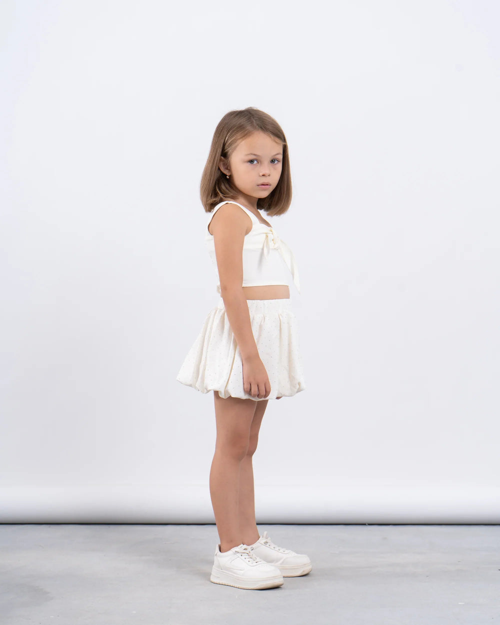 Sparkling Puffball Mini Skirt With Rhinestones - Venti