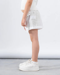 Side Tie Linen Skort - Venti