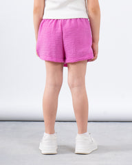 Side Tie Linen Skort
