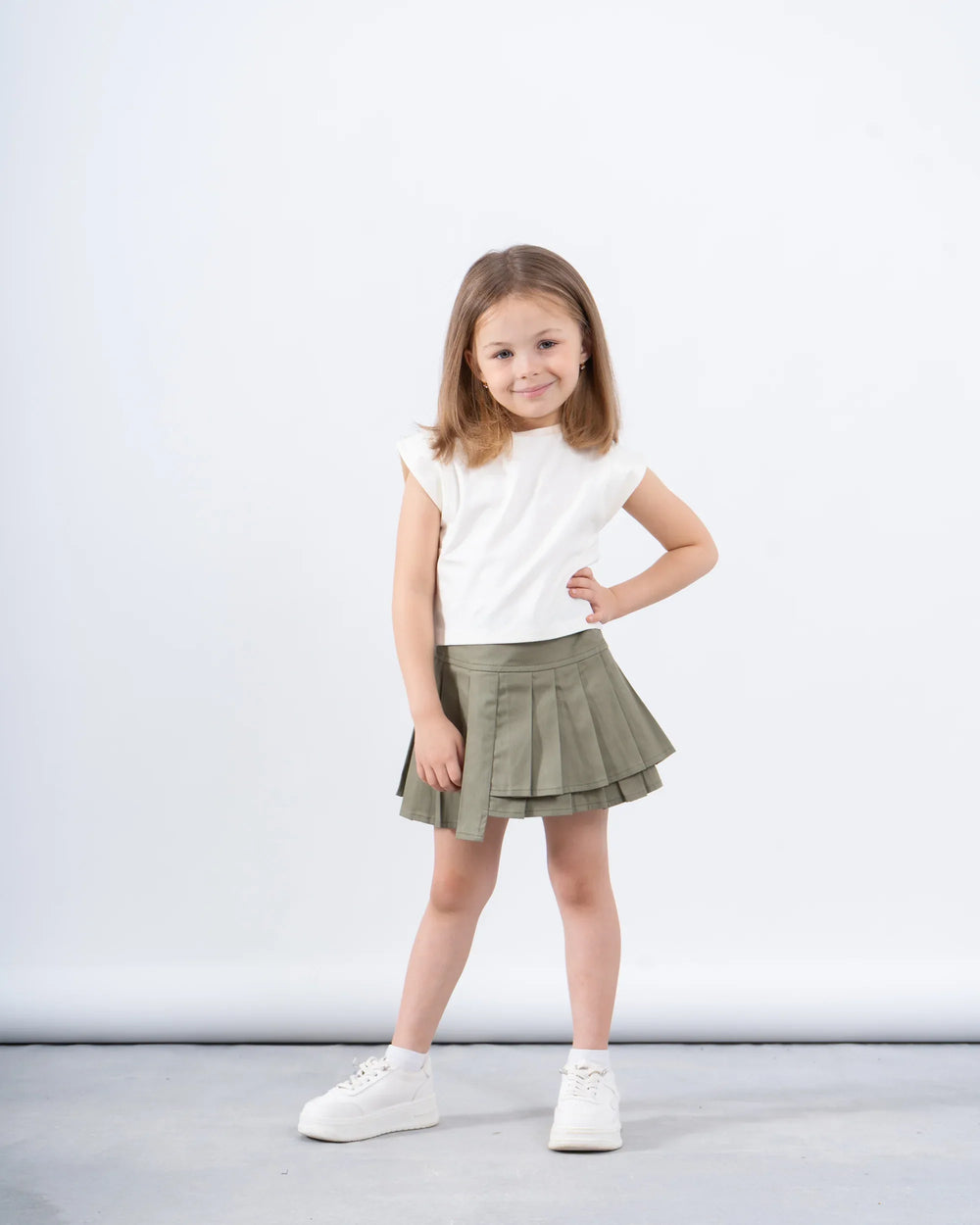 Twill Pleated Skirt - Venti