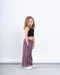 Acid-Wash Wide-Leg Pants - Venti