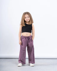 Acid-Wash Wide-Leg Pants - Venti