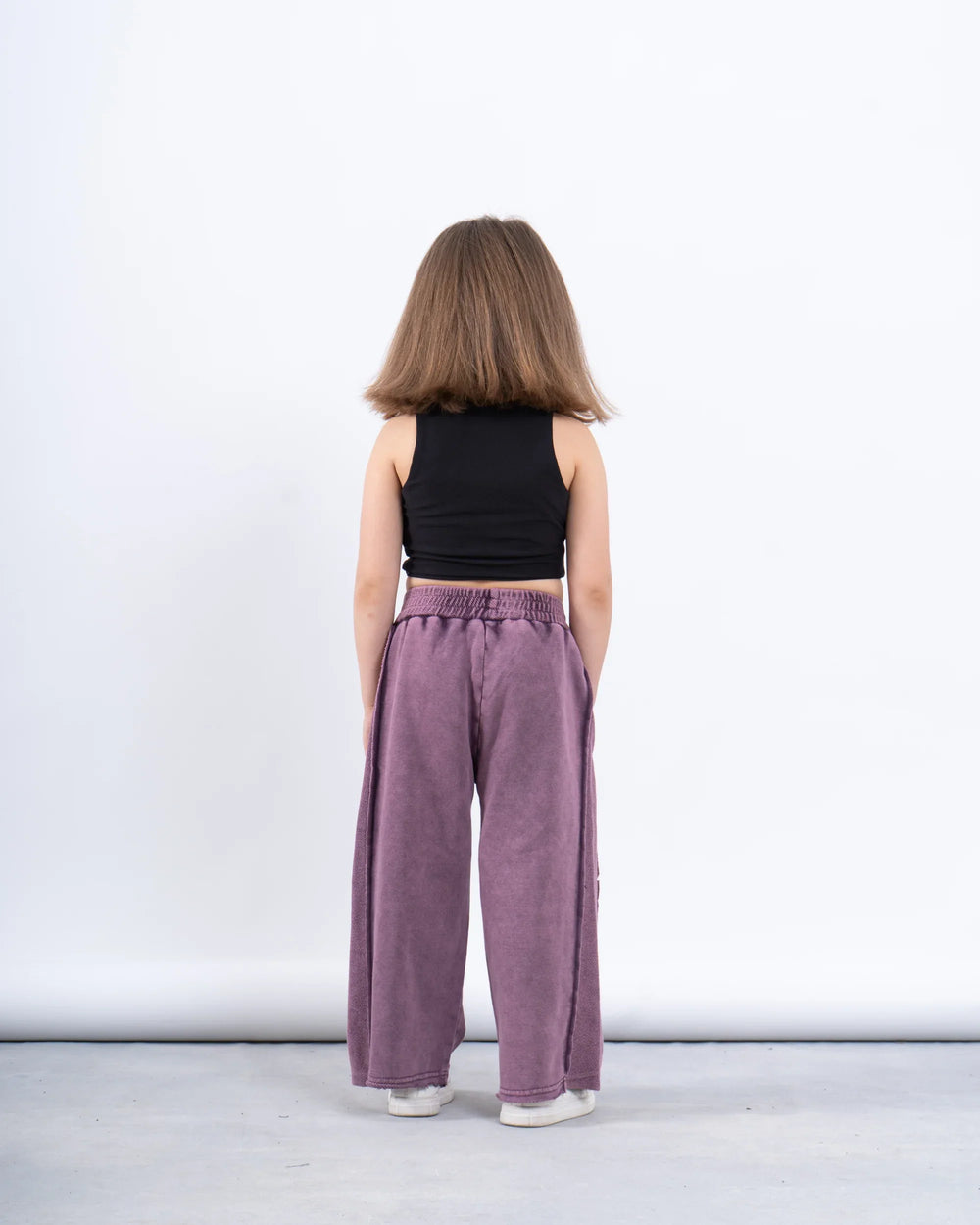 Acid-Wash Wide-Leg Pants - Venti