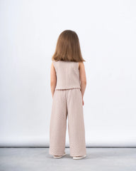 Crushed Textured Wide-Leg Pants - Venti