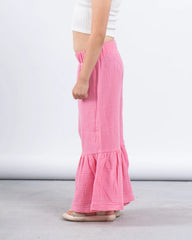 Ruffled Wide-Leg Pants - Venti