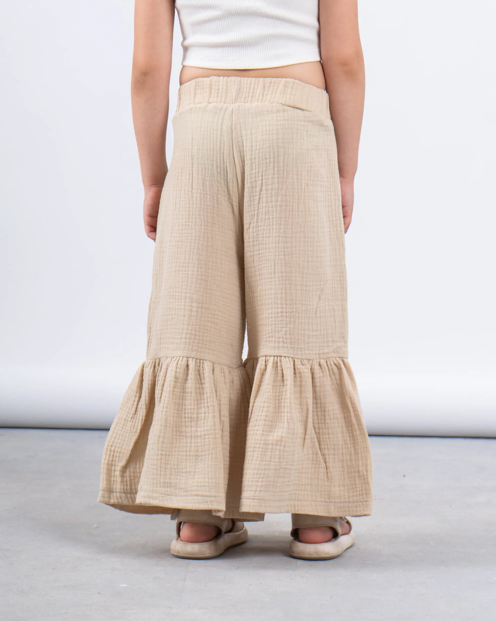 Ruffled Wide-Leg Pants - Venti