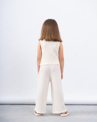 Crushed Textured Tie-Front Vest