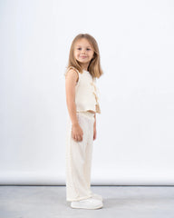 Crushed Textured Tie-Front Vest - Venti