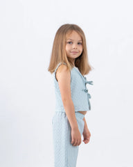 Crushed Textured Tie-Front Vest - Venti